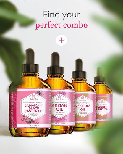 Leven Rose Jojoba Oil – Pure Cold-Pressed Moisturizer for Skin, Hair & Nails 16 oz