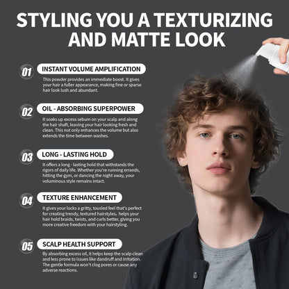 Lewedo Volumizing Styling Powder – 10g Spray + 20g Bottle Set | Natural Volume & Matte Finish