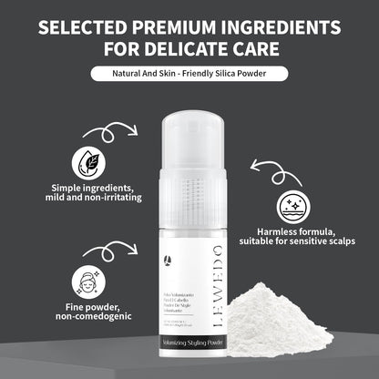 Lewedo Volumizing Styling Powder – 10g Spray for Natural Volume & Matte Finish