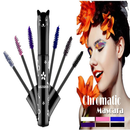 LGSZGDCN 6 Colors Mascara – Waterproof, Fast-Dry, Lengthening & Curling Eye Makeup Kit Gift Set