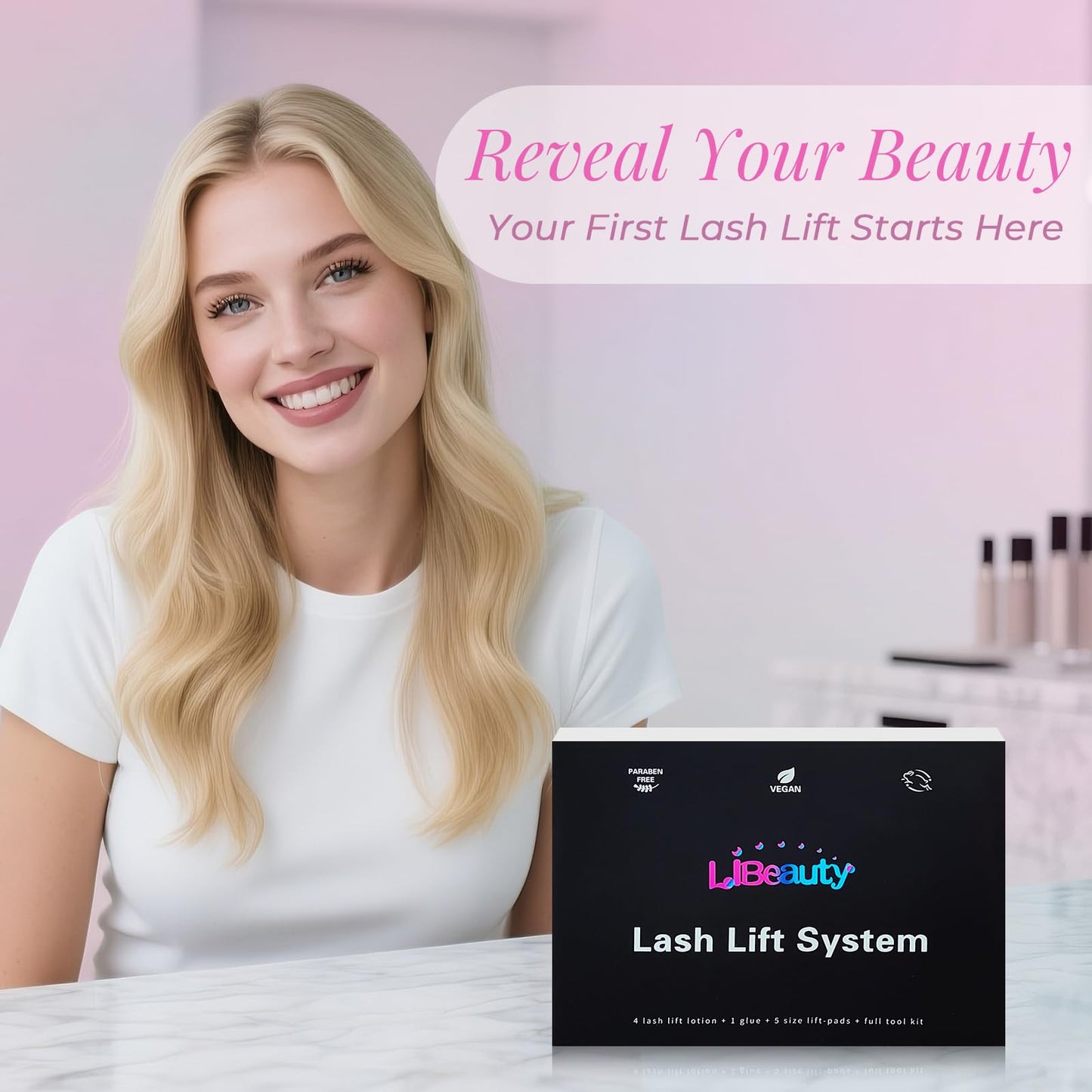 Libeauty Lash Lift Kit with Upgraded Glue Balm — Salon-Quality Lash & Brow Kit