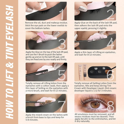 Libeauty Lash Lift Kit & Brow Lamination Kit – Beginner-Friendly, Safe, 30-Minute Salon-Quality Results at Home