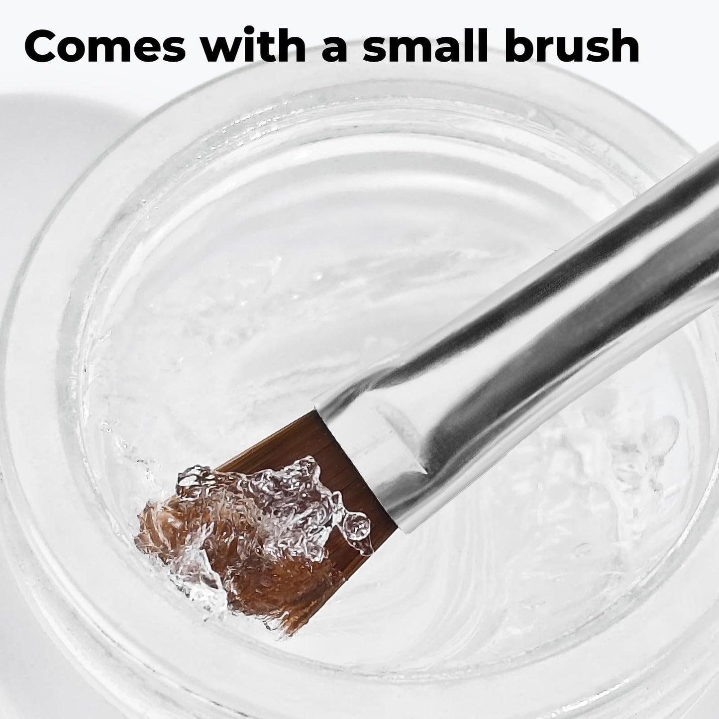 Libeauty Salon Choice Lash Lift Glue Balm – Clear Coconut, Water-Soluble, Brush Included