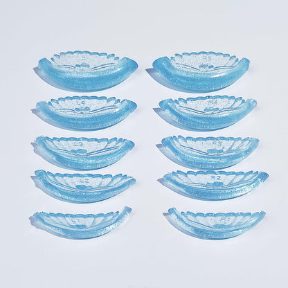 Libeauty Lash Lift Pads — 10 Pcs, 5 Sizes, Seashell & Wave Silicone Shields