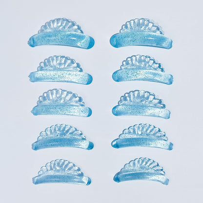 Libeauty Lash Lift Pads — 10 Pcs, 5 Sizes, Seashell & Wave Silicone Shields