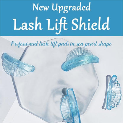 Libeauty Lash Lift Pads — 10 Pcs, 5 Sizes, Seashell & Wave Silicone Shields