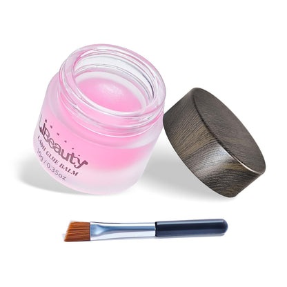 Libeauty Salon Choice Lash Lift Glue Balm – Pink Peach, Gentle, Water-Soluble, Brush Included