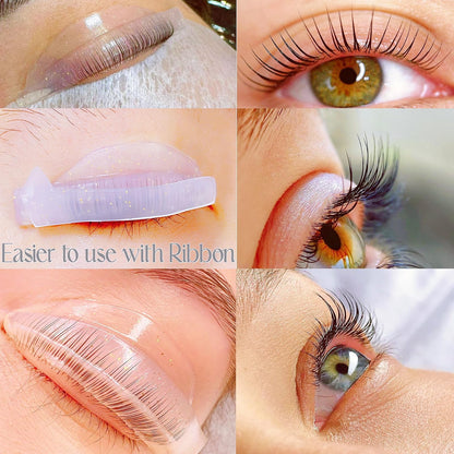 Liber Beauty Lash Lift Rods Kit Glitter Shields – 5 Size LU Curl, Glueless Lash Perm Shield