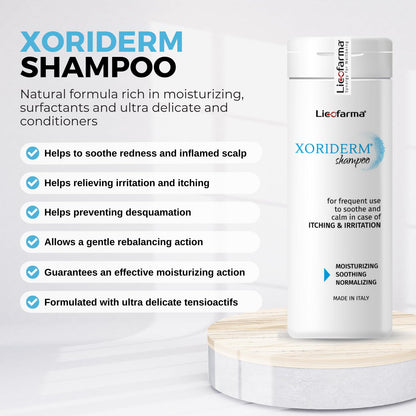 Licofarma Xoriderm Shampoo – Psoriasis & Dandruff Care, Natural Scalp Relief | 5.07 fl oz