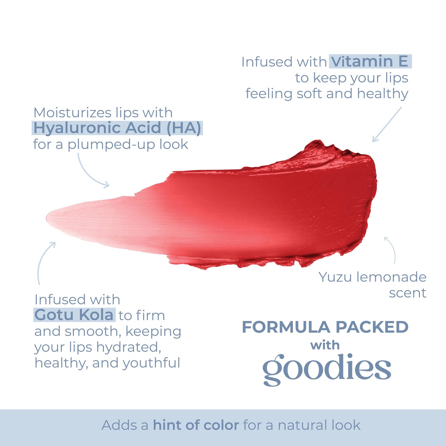 Lido Lips Tinted Lip Balm Ruby Rouge – Buildable Color + Hydration