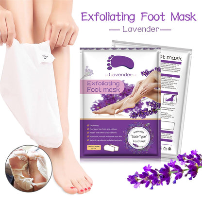 Liefiet Lavender Foot Peeling Mask 5 Pack – Exfoliate, Hydrate, Soft Feet