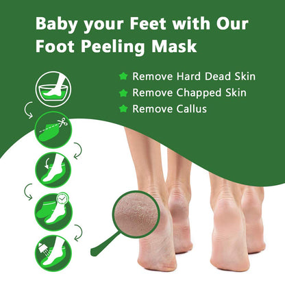 Liefiet Foot Peeling Mask 5 Pack – Lavender-Infused Exfoliating Socks for Soft Feet