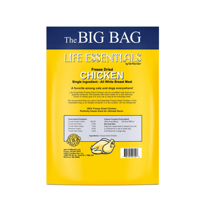 LIFE ESSENTIALS BY CAT-MAN-DOO Catmandoo Dried Chicken Pet Treat (16 Ounce Pack of 1) – Single-Ingredient, Grain-Free