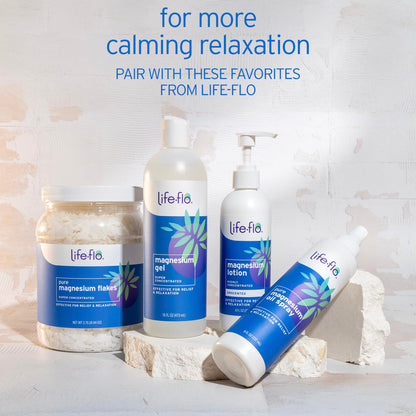 Life-flo Magnesium Lotion with Zechstein Seabed Magnesium Chloride – 2 x 8 oz, Vanilla