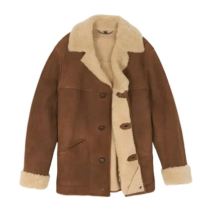 Women’s Light Brown Shearling Leather Coat