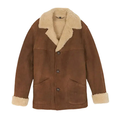 Women’s Light Brown Shearling Leather Coat