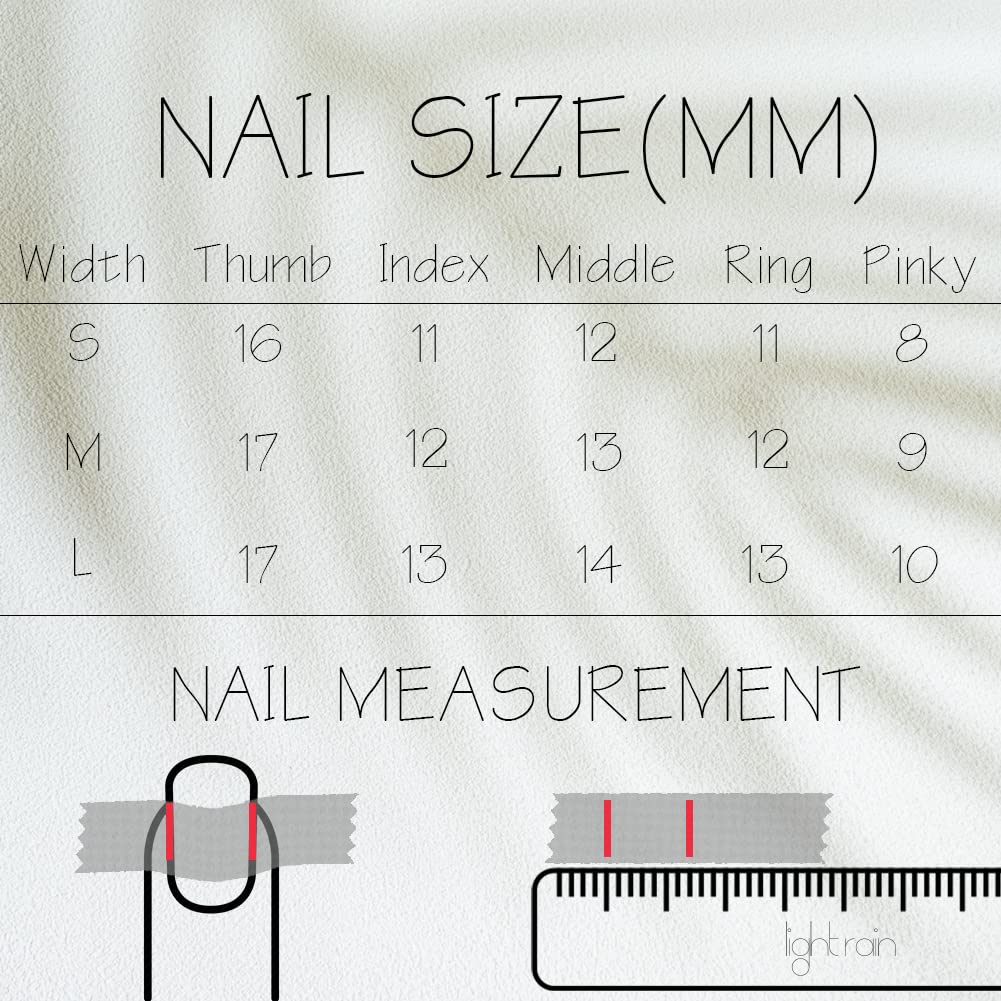 Light Rain Medium Hand-Made Press-On Nails – 3D Gel UV Finish by Pro Manicurist