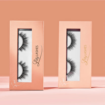 Lilly Lashes Everyday Miami Natural Lashes – Faux Mink, Reusable 20x, 13mm