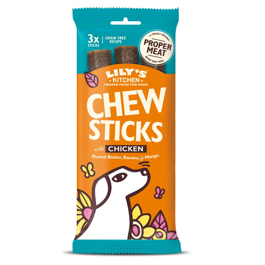 Lily's Kitchen Chew Sticks with Chicken 3 Sticks 120g