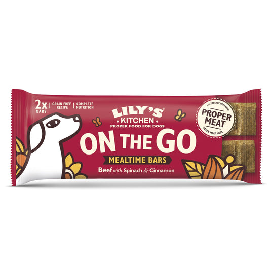 Lily's Kitchen On the Go Bars Beef with Spinach & Cinnamon 2 Pack