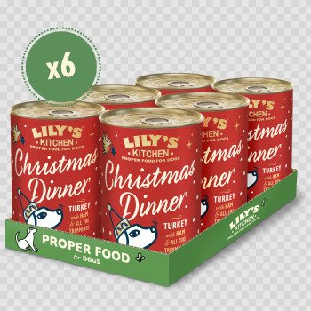 Lily's Kitchen Xmas Christmas Dinner Turkey with Ham 6 x 400g