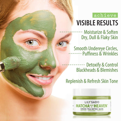 LILY SADO MATCHA MADE IN HEAVEN Green Tea Mask - Avocado & Anti-Aging