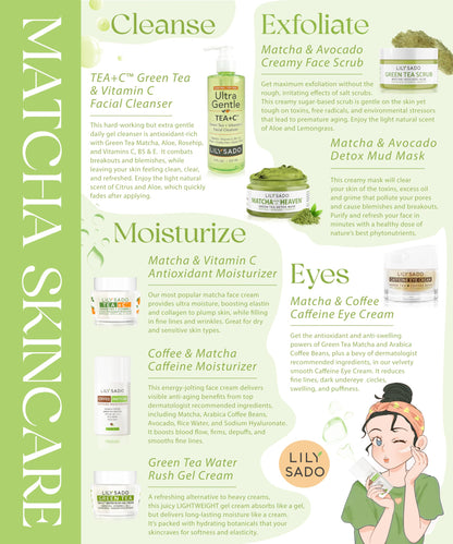 LILY SADO TEA+C Coffee & Matcha Eye Cream – Vegan Anti-Aging Eye Moisturizer