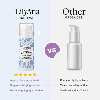 LilyAna Naturals Eye Cream - Dark Circles, Puffiness & Fine Lines (1 oz)