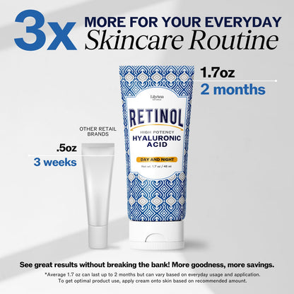 LilyAna Naturals Retinol Face Cream – Anti-Aging, Hydration, Neck Firming
