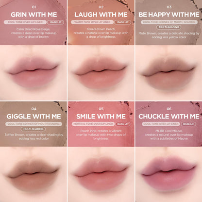 lilybyred Smiley Lip Blending Stick | 3-in-1 Lip Pencil with Precise Contour & Matte Finish