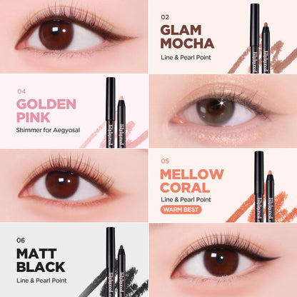 lilybyred Starry Eyes AM9 to PM9 Gel Eyeliner | Misty Fig, Intense Color, Smudge-Proof