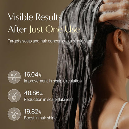 lilyeve GrowTurn 3D Volume Shampoo with Built-In Brush | Fuller-Looking Hair & Gentle Scalp Care | 6.76 Fl Oz