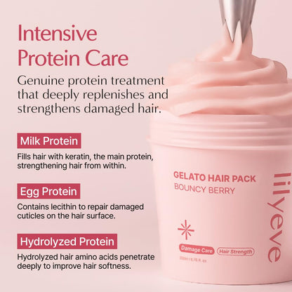 lilyeve REPAIRTURN Gelato Hair Pack – Milk, Egg & Protein for Damaged Hair Repair