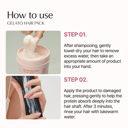 lilyeve REPAIRTURN Gelato Hair Pack – Milk, Egg & Protein for Damaged Hair Repair
