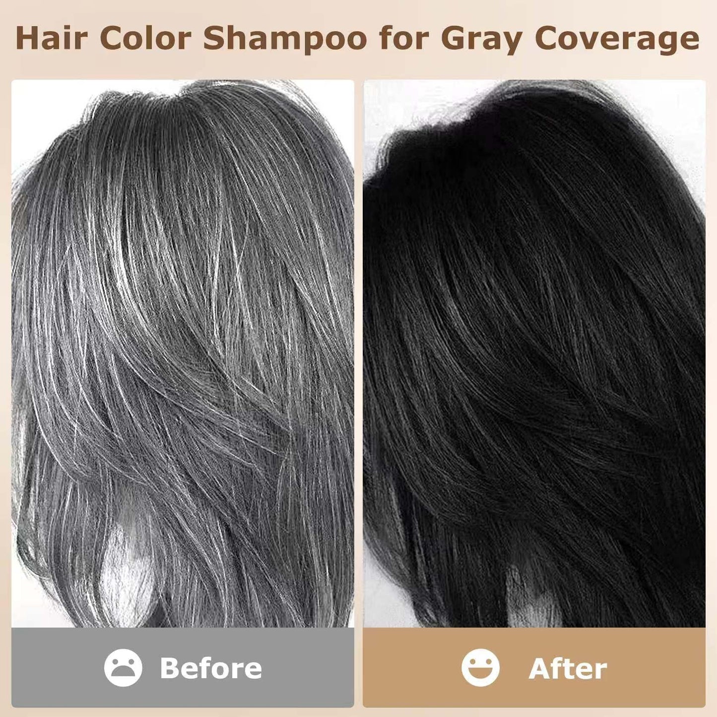 Limer Hair Dye Shampoo Chestnut Brown – 6-in-1 Ammonia-Free, 460ml