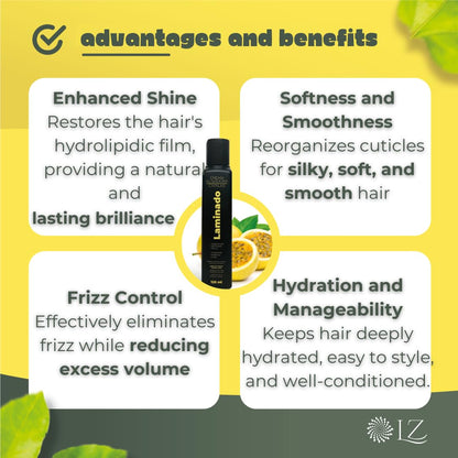 Lina Zapata LZ Laminado Hair Cream Lamination – Formaldehyde-Free Keratin, Heat Shield