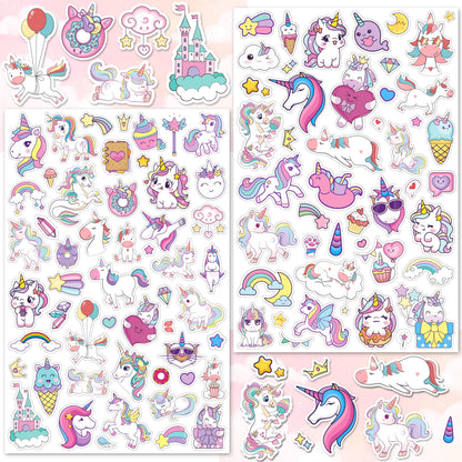 LINAYE Unicorn Stickers Bulk Pack – 1100+ Designs for Kids, Scrapbooking & Gifts