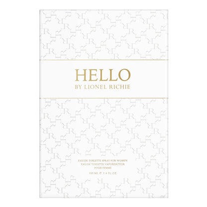 Lionel Richie Hello for Women - Floral Chypre EDT, Pear & Jasmine, 3.4 oz