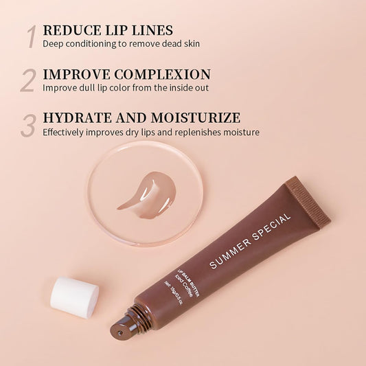 5-Color Summer Special Lip Balm: 5 Shades, Lightweight & Non-Sticky, Gift Box