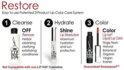 Lip Ink 100% Smearproof Trial Lip Kit – Rose | Organic & Vegan
