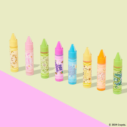 Lip Smacker Crayola Party Pack - 8 Moisturizing Lip Balms for Hydration & Gloss