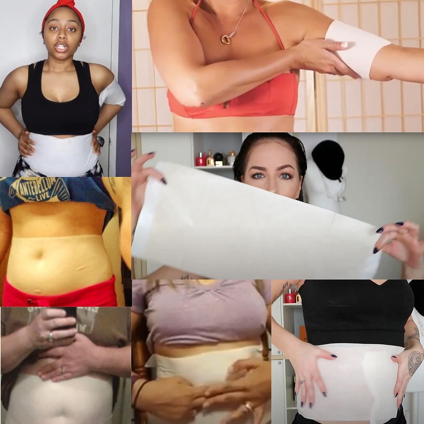 Lipo Applicator Body Wrap with Guarana, Green Tea & Seaweed | 6 Wraps + Gel