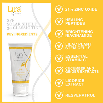 Lira Clinical Solar Shield 30 Classic Tint SPF 30 – 2oz (60ml)