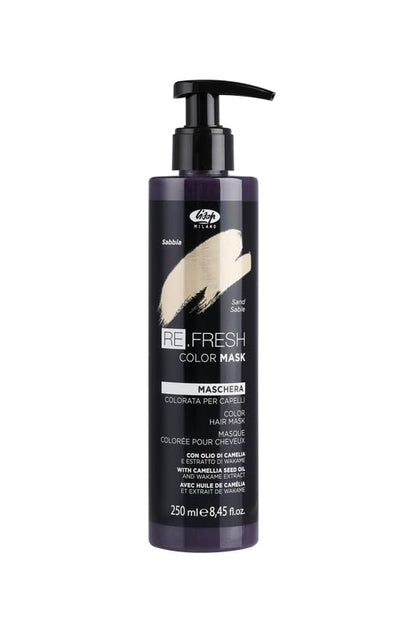 Lisap Color Depositing Hair Mask Sand – 8.45 oz | Hydrating Gloss Toner for Color-Treated Hair