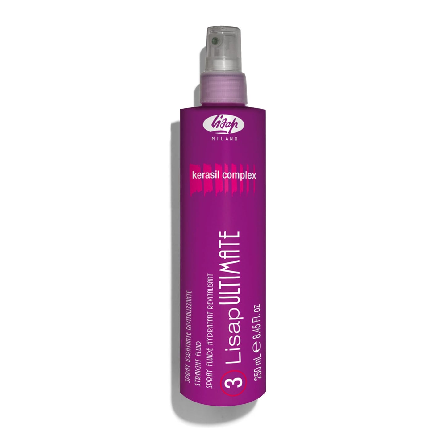 Lisap Heat Protectant for Hair — Ultimate Straight Fluid, Anti-Frizz & Thermal Protection