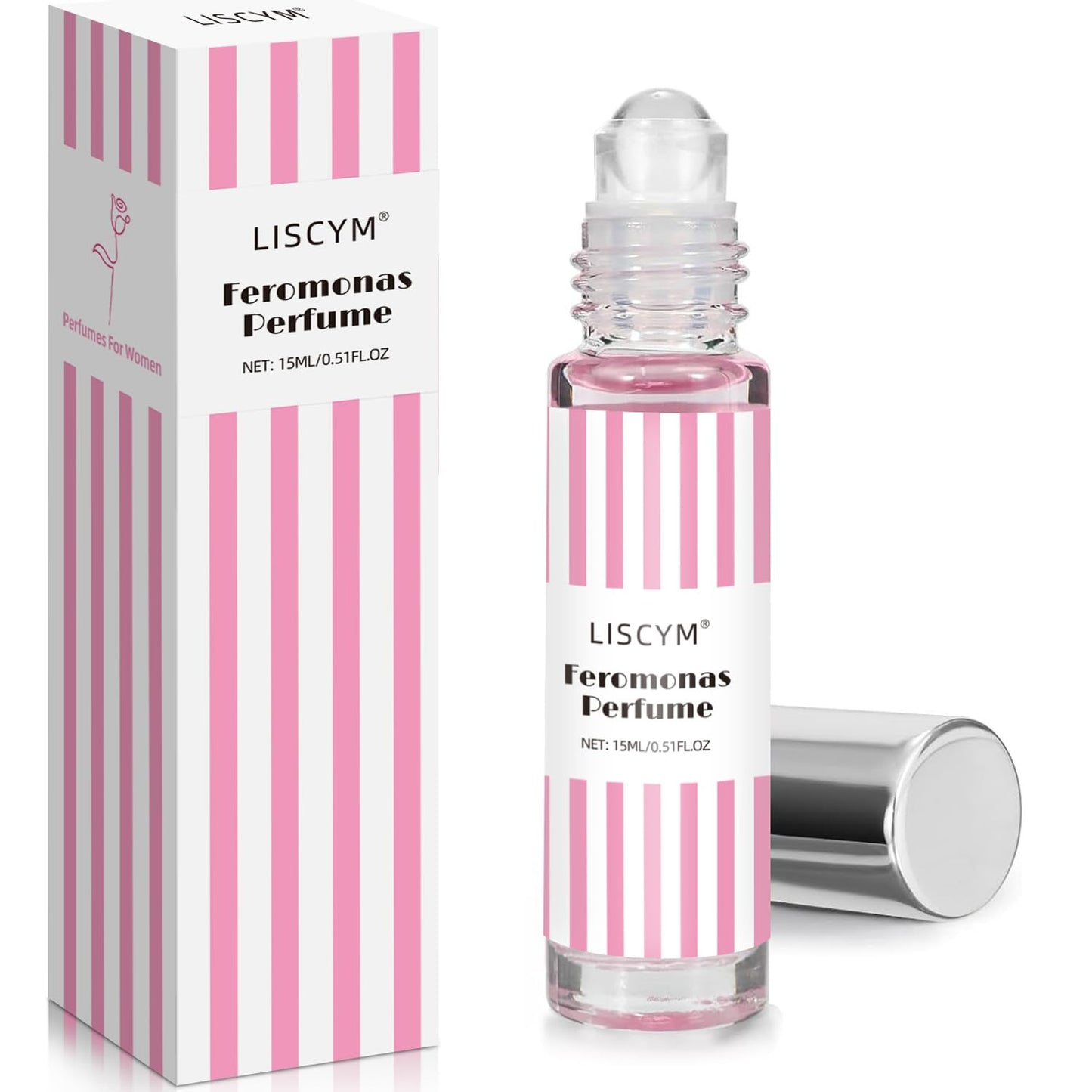 Liscym Pheromones Perfume for Women – Long-Lasting Roll-On Fragrance Oil (15 ml) Travel Size