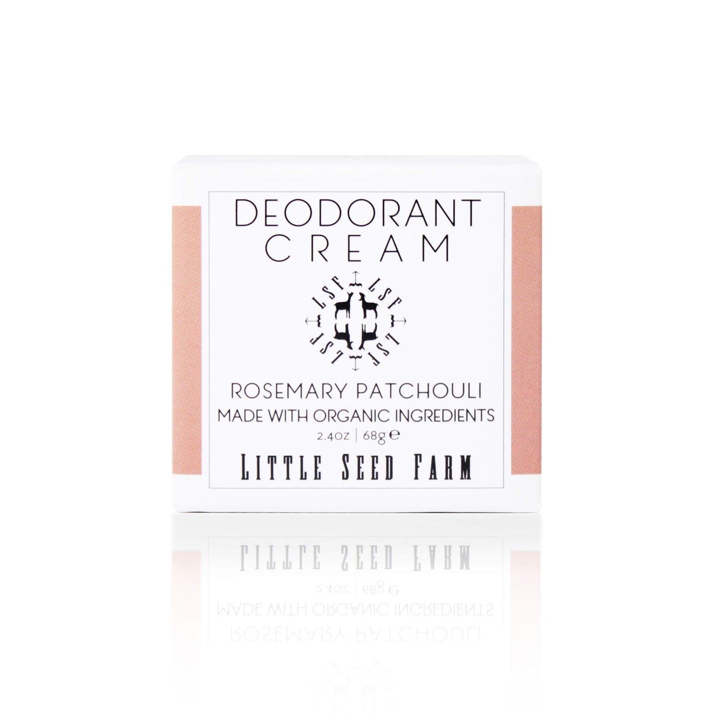 Little Seed Farm All Natural Deodorant Cream – Rosemary Patchouli | Aluminum-Free for Women & Men, 2.4 oz (68 g)