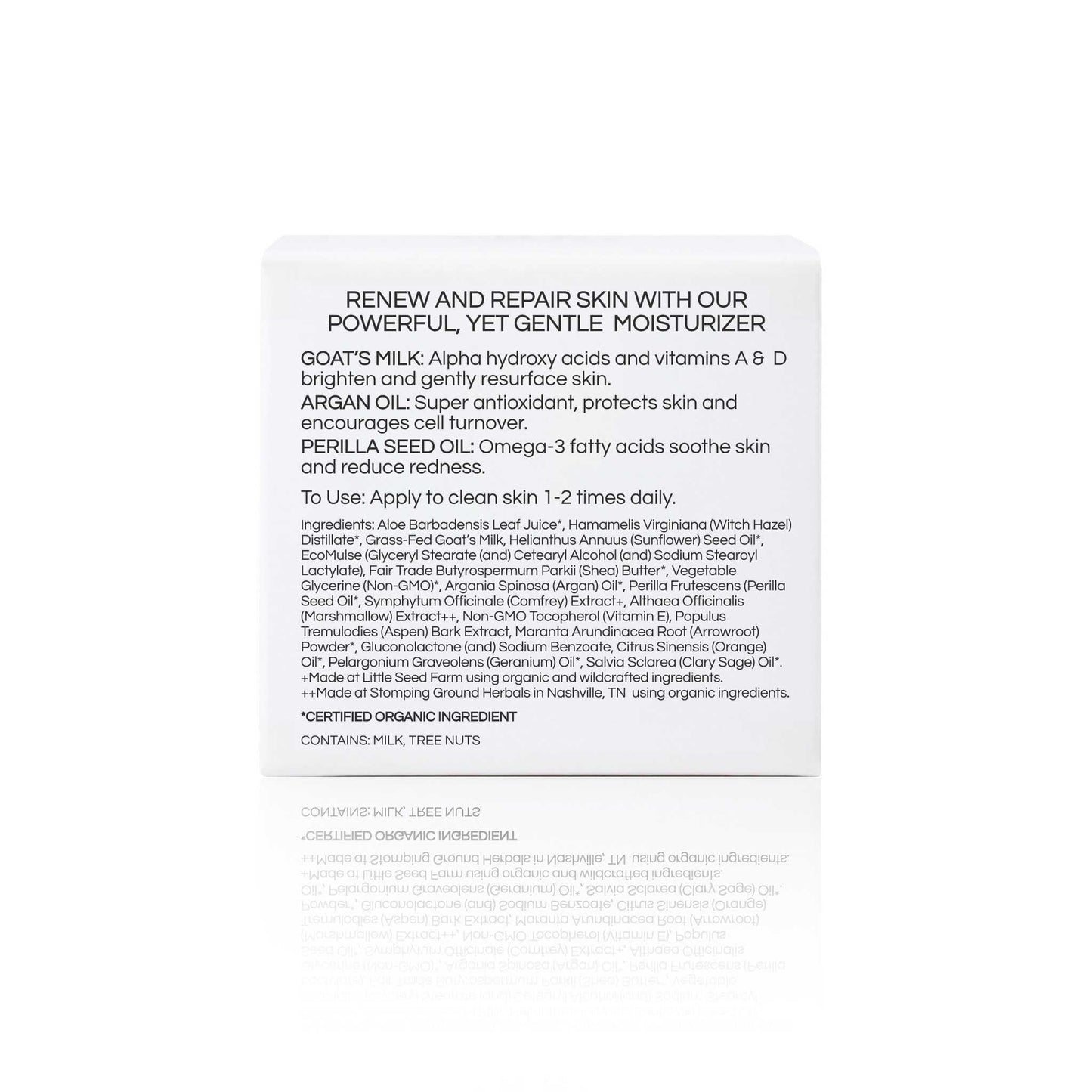 Little Seed Farm Goat's Milk Face Moisturizer – All Natural Organic Face Cream, 2 Oz