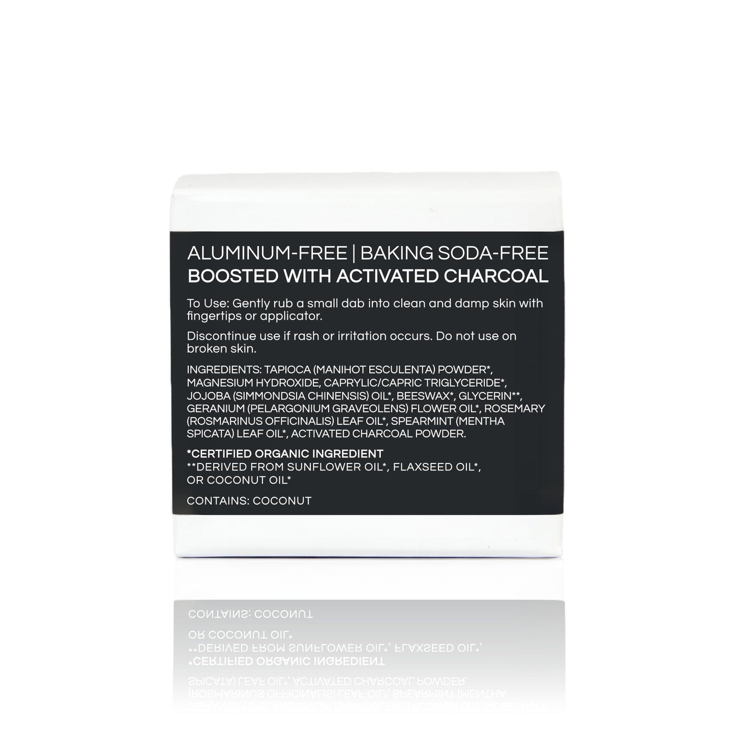 Little Seed Farm Activated Charcoal Deodorant Cream – Aluminum-Free, 24+ Hour Freshness (68g)