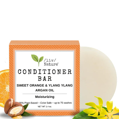 liv Nature Conditioner Bars – Detangle, Strengthen & Moisturize | Paraben & Sulfate Free | Travel Essentials | Vegan | Made in USA